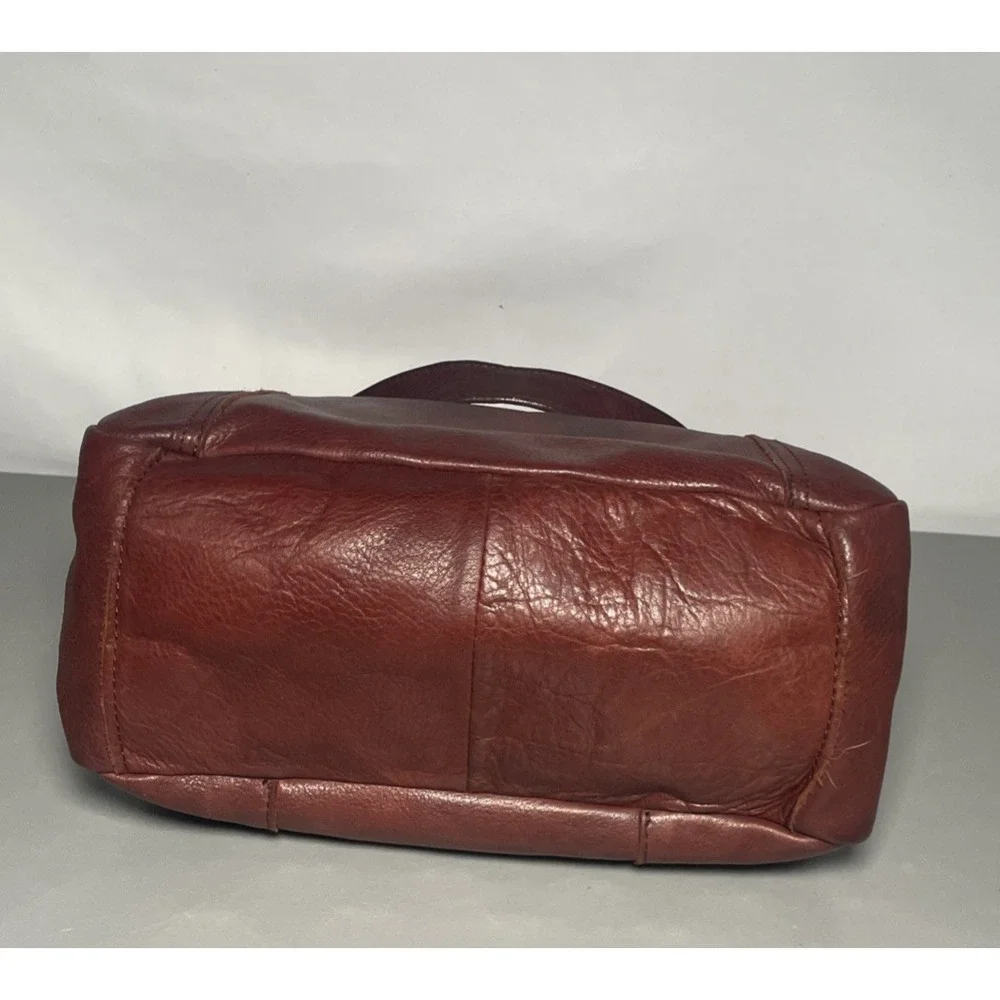 American Leather Co. Burgundy Shoulder Bag